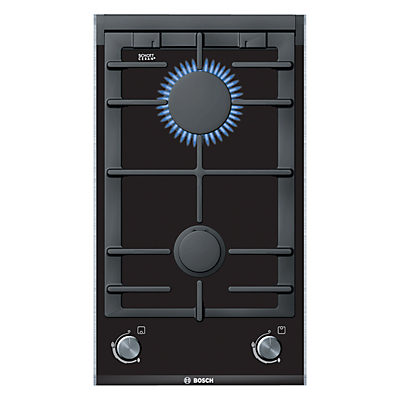 Bosch PRB326B70E Domino Gas Hob, Black Bosch PRB326B70E Domino Gas Hob, Black